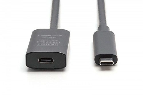 DIGITUS Active USB 3.2 Gen2 10G extension cable, USB-C - USB-C, 5m