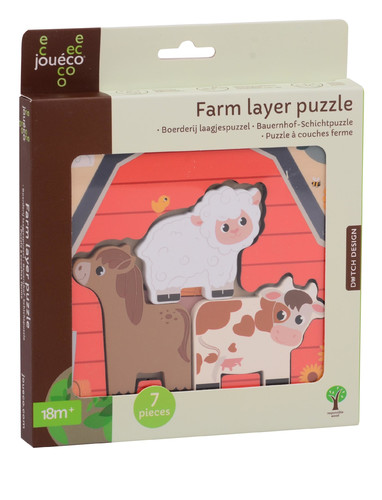 Joueco Farm Layer Puzzle 18m+