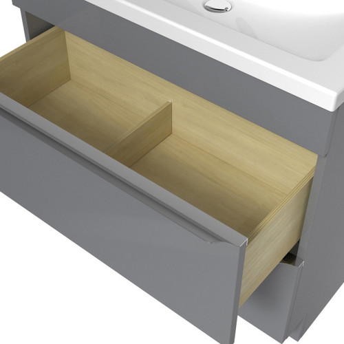 GoodHome Standing Basin Cabinet Imandra 80 cm, grey