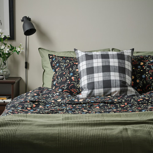 SVAMPFLY Cushion cover, anthracite, 50x50 cm