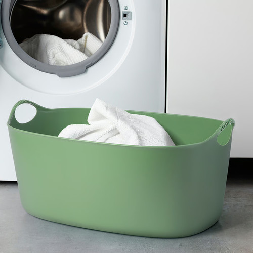 TORKIS Flexi laundry basket, in-/outdoor, green, 35 l