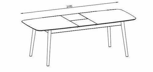 Expandable Table Montreux, walnut