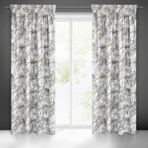 Curtain Rhodes 140x270 cm, white/silver