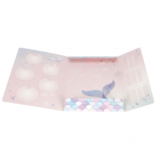 Document File Folder with Elastic Band A4 1pc Mermaid, assorted patterns
