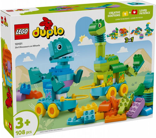 LEGO DUPLO 3in1 Dinosaurs on Wheels 2+