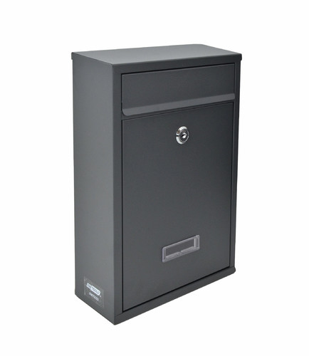 Basic Wall-Mount Letterbox, Anthracite, 215x320x85mm
