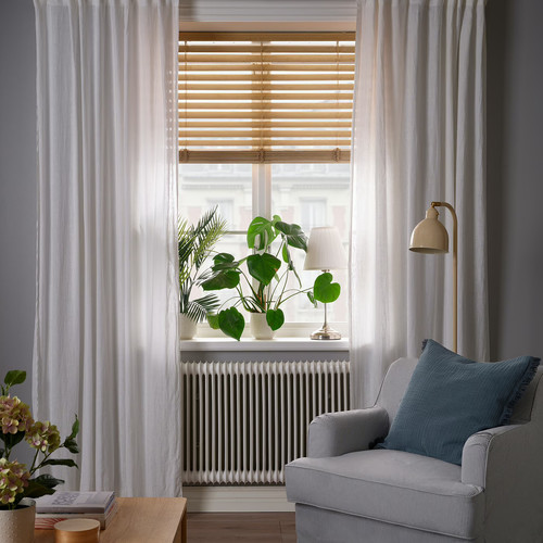 VECKLARFLY Venetian blind, bamboo, 100x155 cm