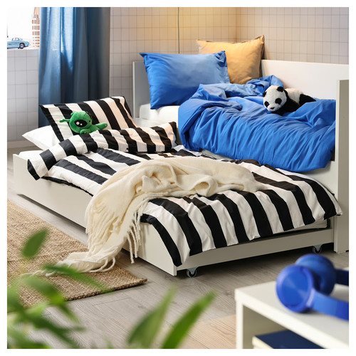 VIHALS Trundle bed, white, 80x200 cm