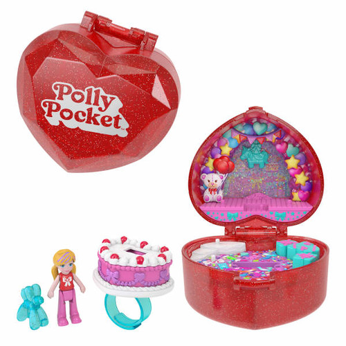 Polly Pocket 80th Anniversary Heart Ring Compact 3+
