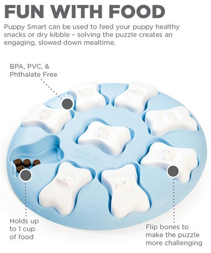 Nina Ottosson Puppy Smart Blue Educational Game for Dogs