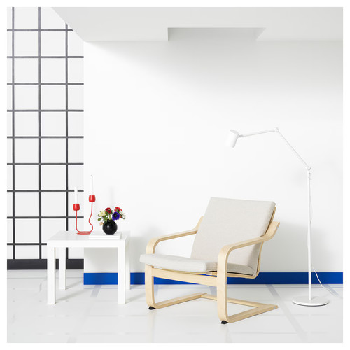 POÄNG Armchair cushion with low back, Katorp natural colour/beige
