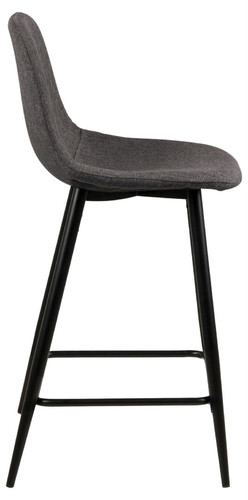 Bar Stool Wilma, grey/black