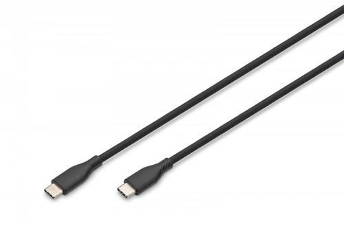 DIGITUS USB-C silicone connection cable, 2m, black
