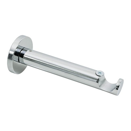 Curtain Pole Bracket 19 mm, straight, chrome