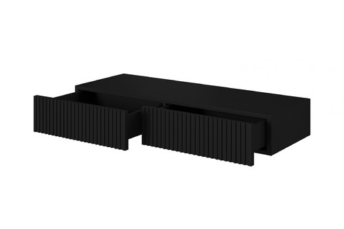 Wall-mounted Console Table Dresser Nicole, black/matt black