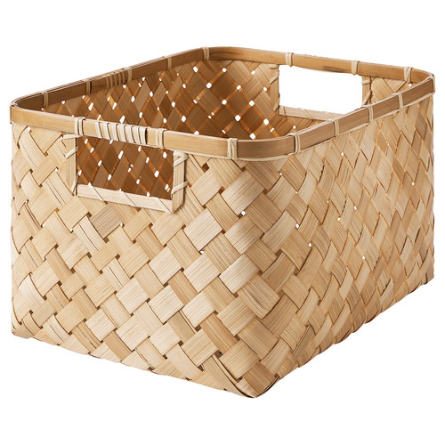 VÄXTHUS Basket, bamboo/handmade, 25x35x20 cm