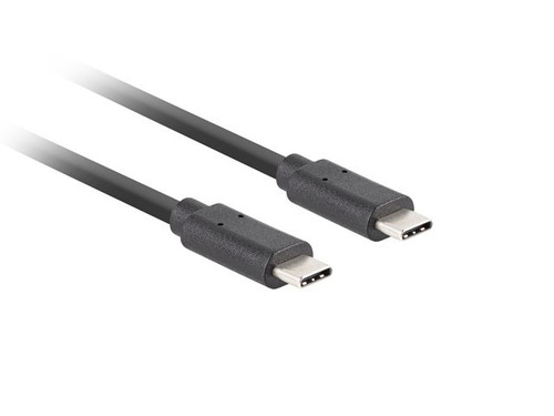 Lanberg Cable USB-C M/M 3.1 gen 2 0.5M 10GB/S PD100W, black