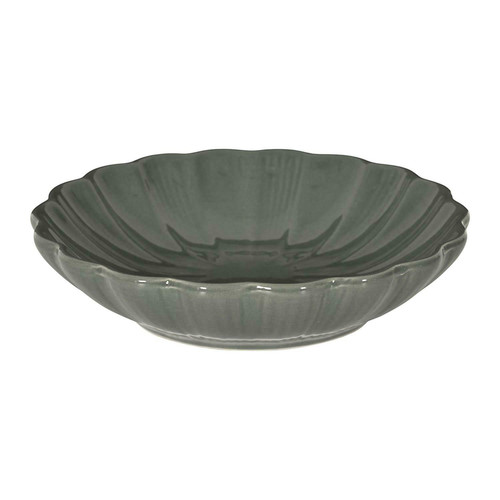Ceramic Deep Plate Calista 20cm, grey