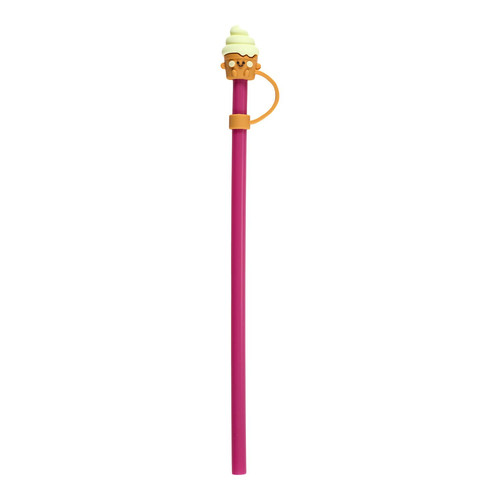Reusable Plastic Straw Set (4 Pieces) Fast Food