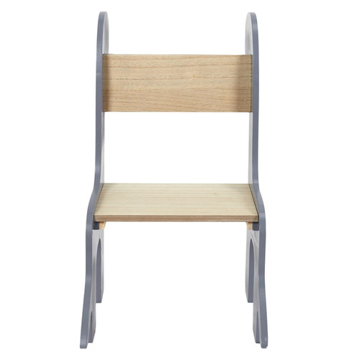 Children's Chair Dino, grey/natural