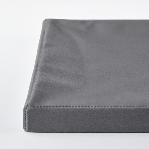 DRÖNA Lid, dark grey textile, 39x34 cm