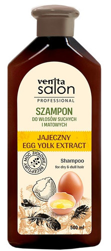 VENITA Salon Professional Shampoo for Dry & Dull Hair with Egg Yolk Extract 500 ml