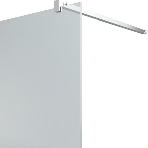 GoodHome Walk-in Shower Panel Beloya 90cm, chrome/mirror glass