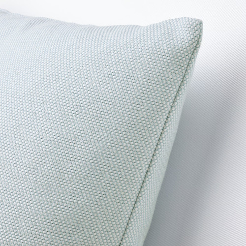 SANDTRAV Cushion cover, light blue/white, 45x45 cm