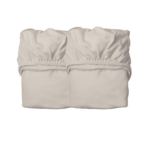 LEANDER Sheet for baby cot 2 pcs, cappucino