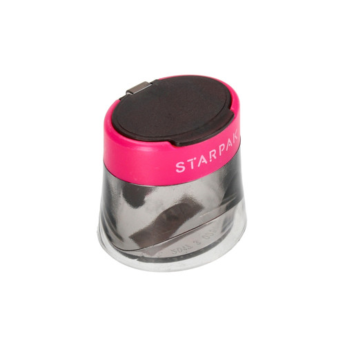 Starpak Double Plastic Sharpener Volcano, pink