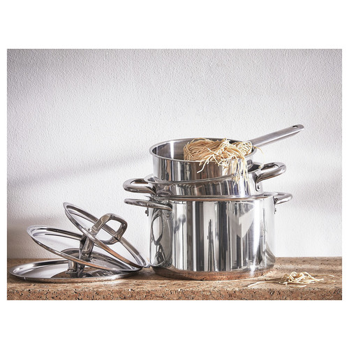 IKEA 365+ Cookware set of 6, stainless steel