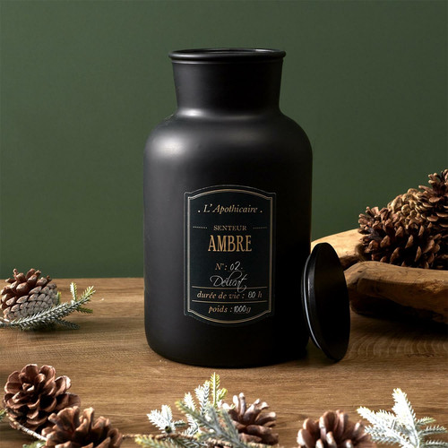 Scented Candle Bottle Ambre