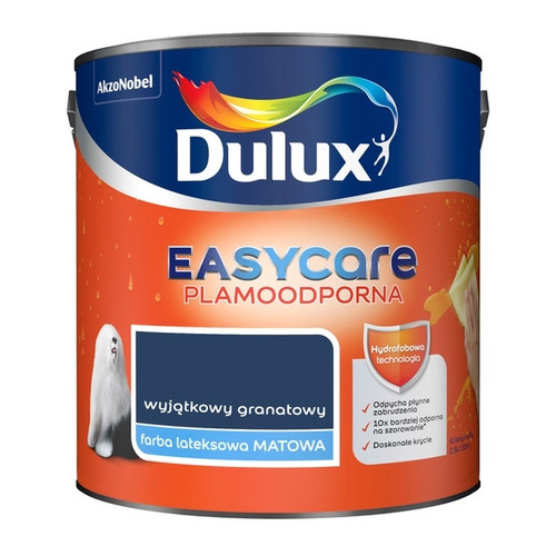Dulux EasyCare Matt Latex Stain-resistant Paint 2.5l unique navy blue