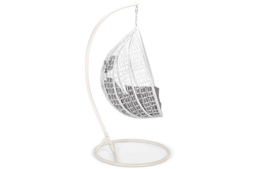 Hanging Cocoon Chair BAHAMA, in-/outdoor, white