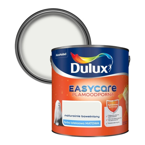 Dulux EasyCare Matt Latex Stain-resistant Paint 2.5l naturally cotton