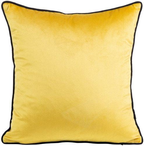 Cushion Mel 40 x 40 cm, mustard/black