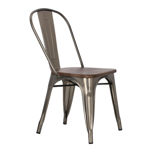 Chair Paris Wood, metallic, pine, walnut