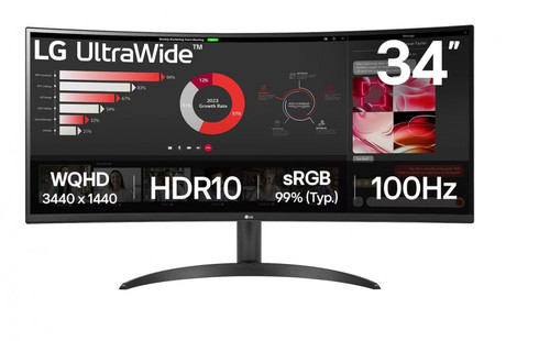LG 34" Monitor 34WR50QK-B IPS 100Hz