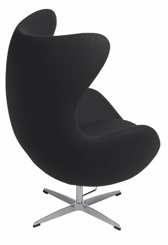 Armchair Egg Premium, cashmere, black