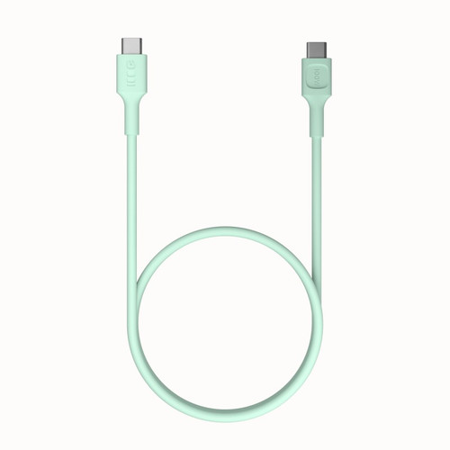 GREEN CELL Cable USB-C-USB-C PowerFlex 100W, silicone, 1.2m, green
