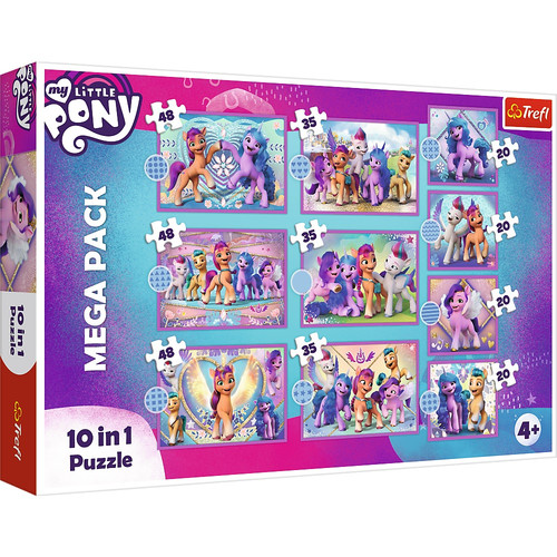 Trefl Children's Puzzle Mega Pack My Little Pony Shiny Ponies 10in1 4+