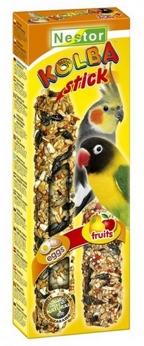 Nestor Classic Sticks 2in1 for Large Parakeets - Eggs & Fruit