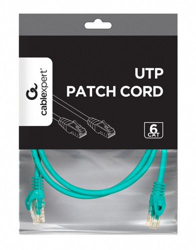 Gembird Patch Cord Cat.6 UTP 1m green