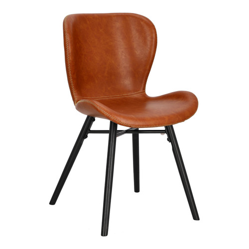 Chair Batilda Retro, brandy/black