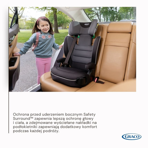 Graco Booster Car Seat Logico L i-Size R129, iron