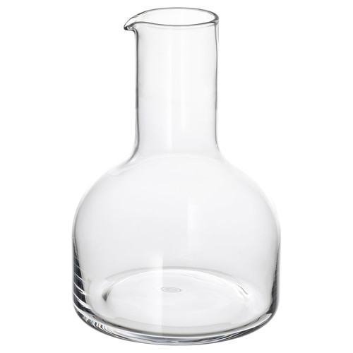 BRÖGGAN Carafe, clear glass, 1 l