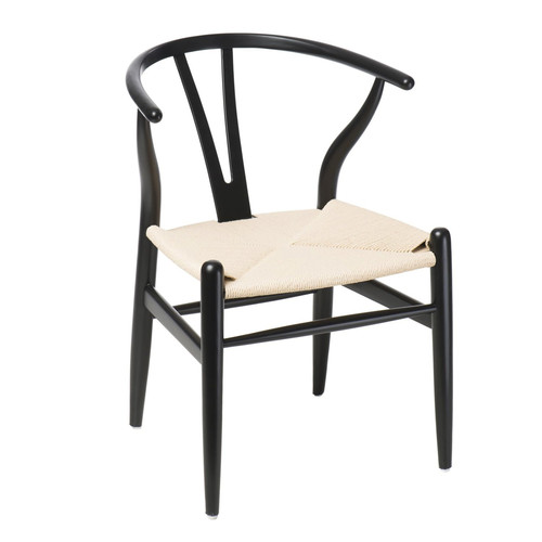 Chair Wicker, natural/black