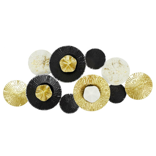 Wall Decoration Anemone, gold/black