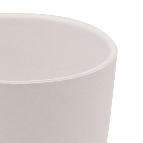 GoodHome Plant Pot Cover Emi 13.5cm, white