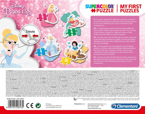 Clementoni Supercolor Puzzle My First Puzzles Disney Princess 2+